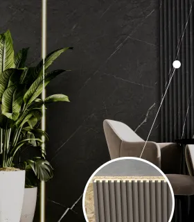 Black Marble - Deep Small Fluted